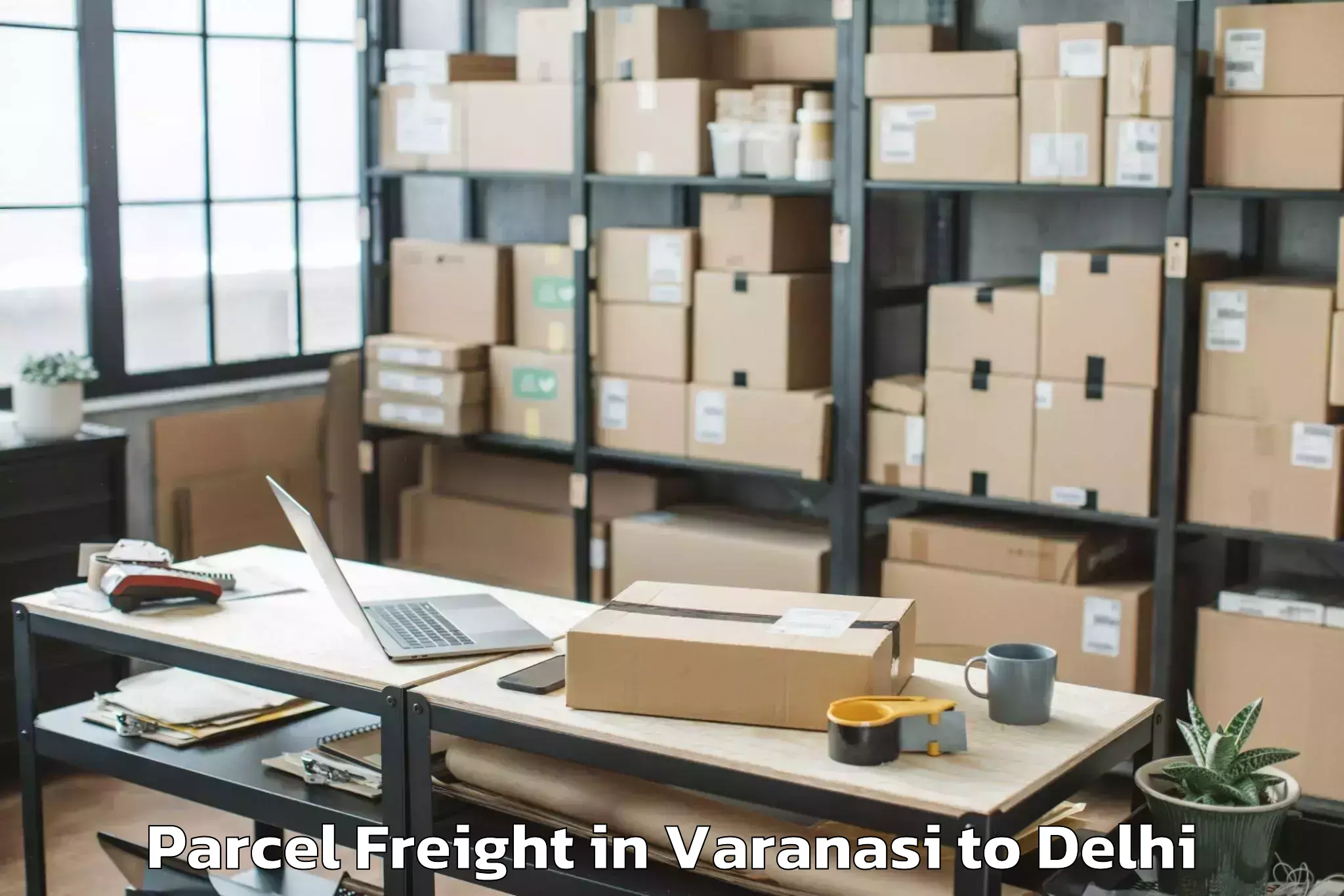 Book Varanasi to Select Citywalk Mall Parcel Freight Online